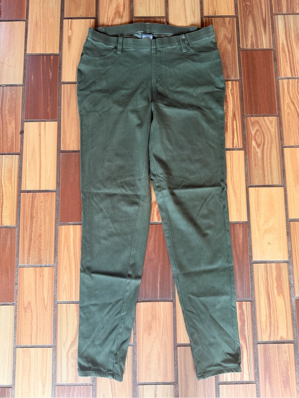 Time and Tru Olive Green Skinny Stretch Jeans